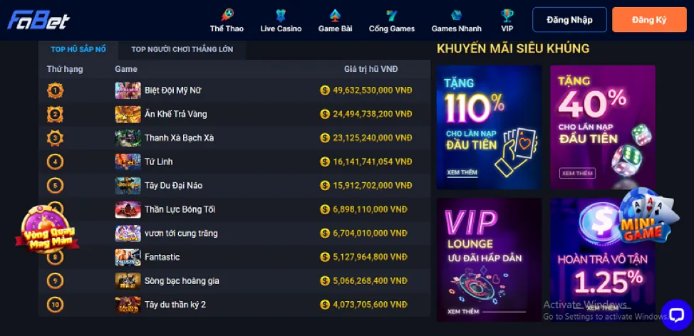 Ứng dụng di động bon68 win