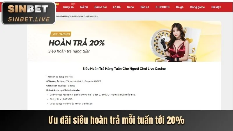 Ưu đãi nạp tiền và hoàn trả tại Bon68 Win